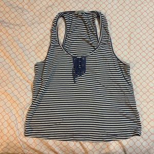 2 navy blue tank tops